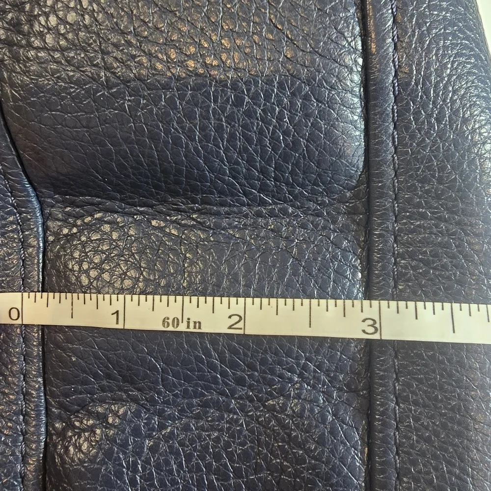 Michael Kors Navy Leather Crossbody Bag